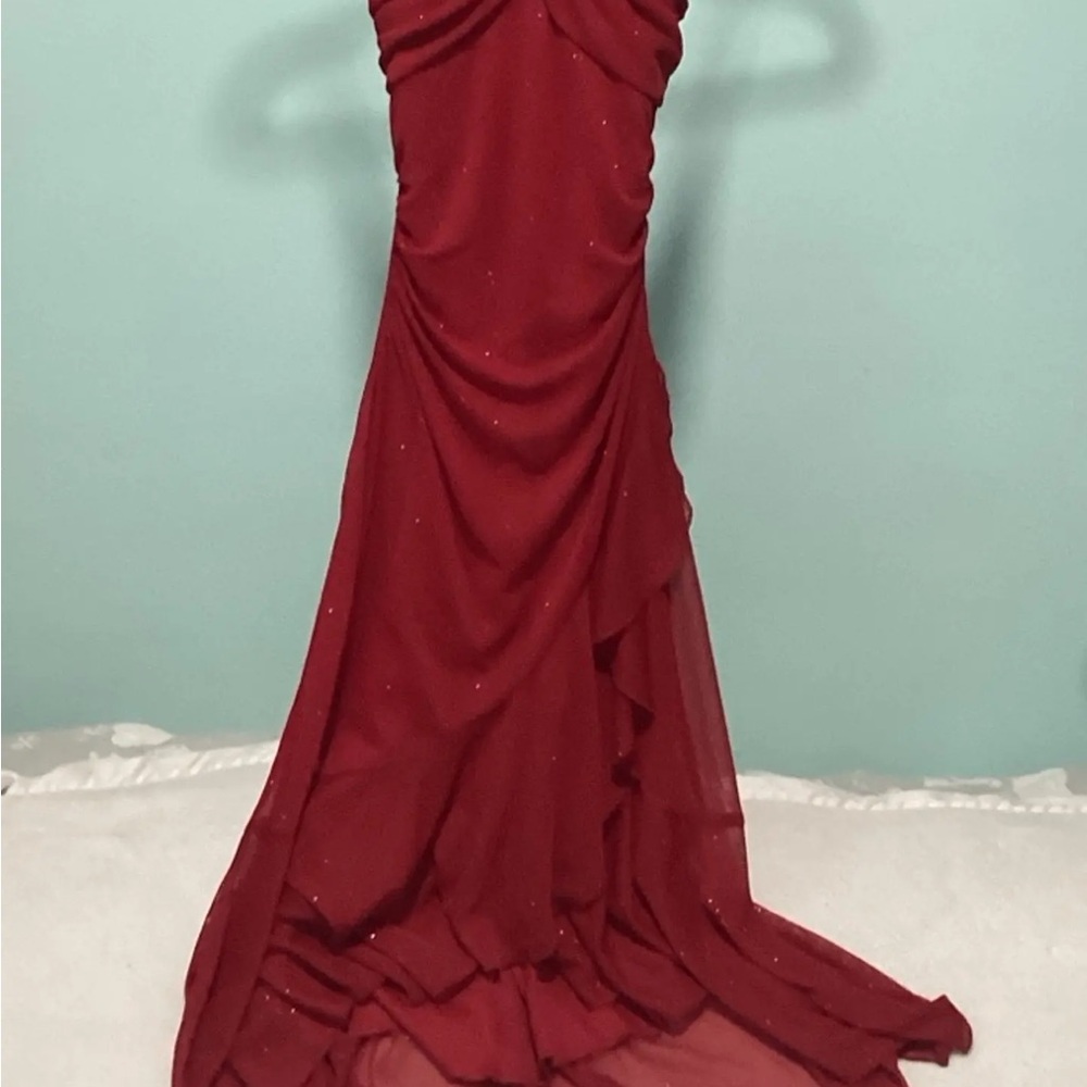 City Triangles Red Ruffle Dress - Picture 11 of 11